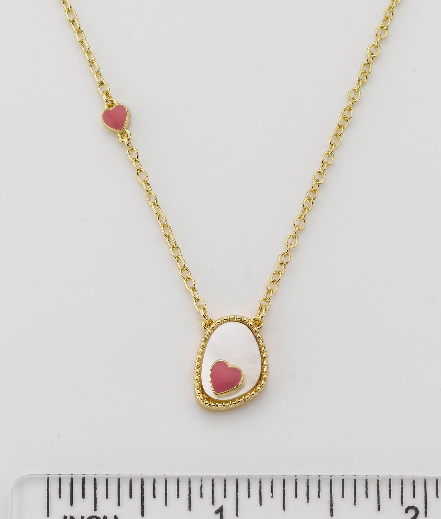 Mother Of Pearl Heart Necklace