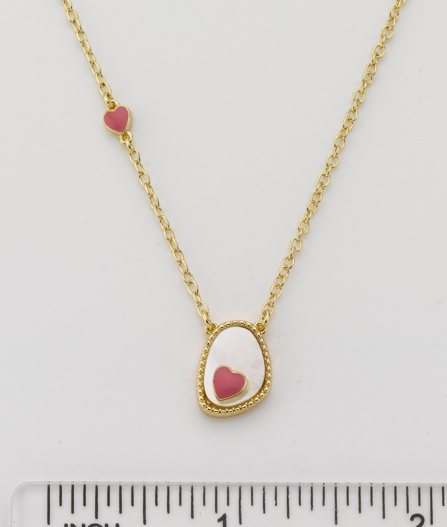 Mother Of Pearl Heart Necklace Wholesale