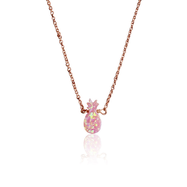 Glitter Girl Pineapple Necklace Wholesale