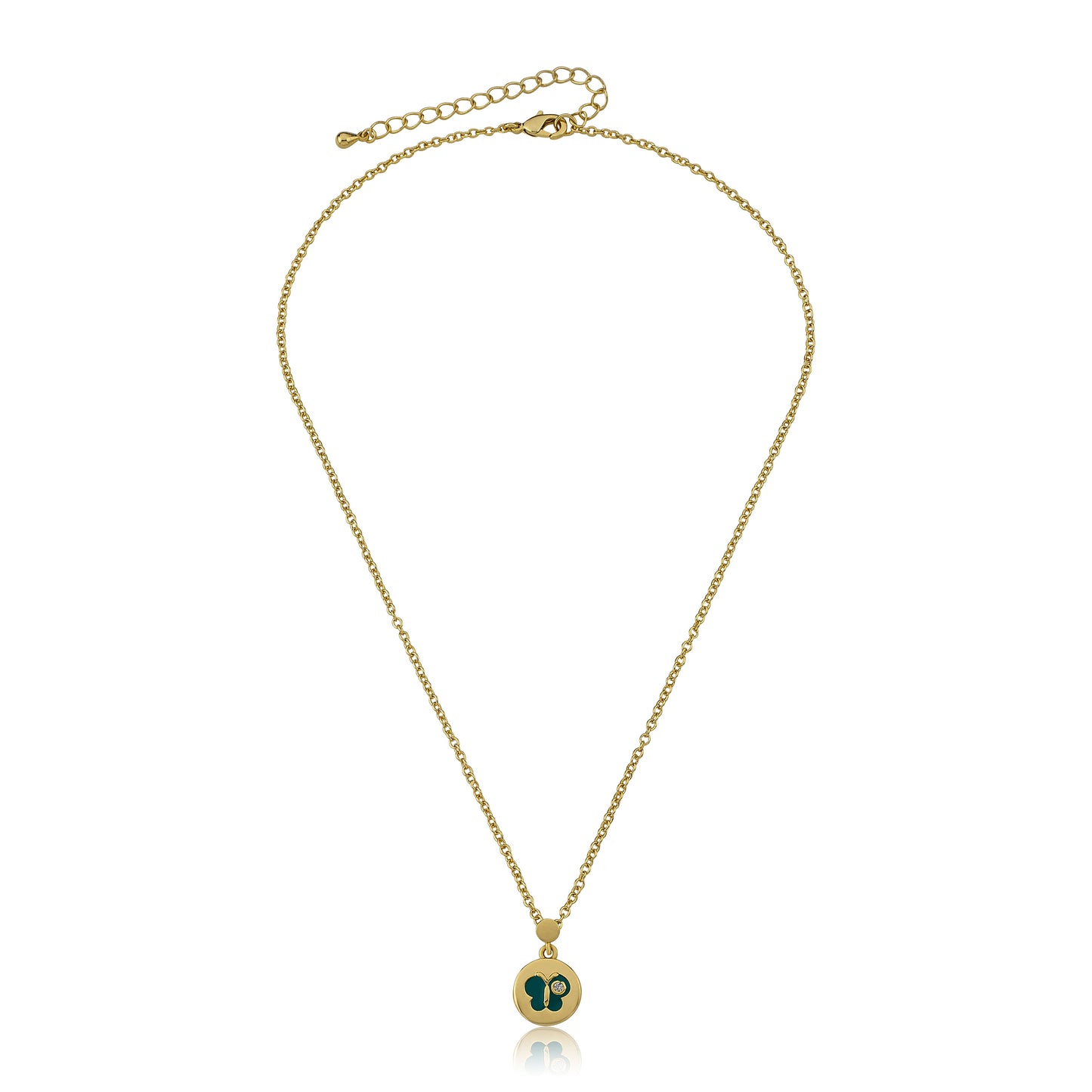 Enamel Butterfly Necklace Wholesale