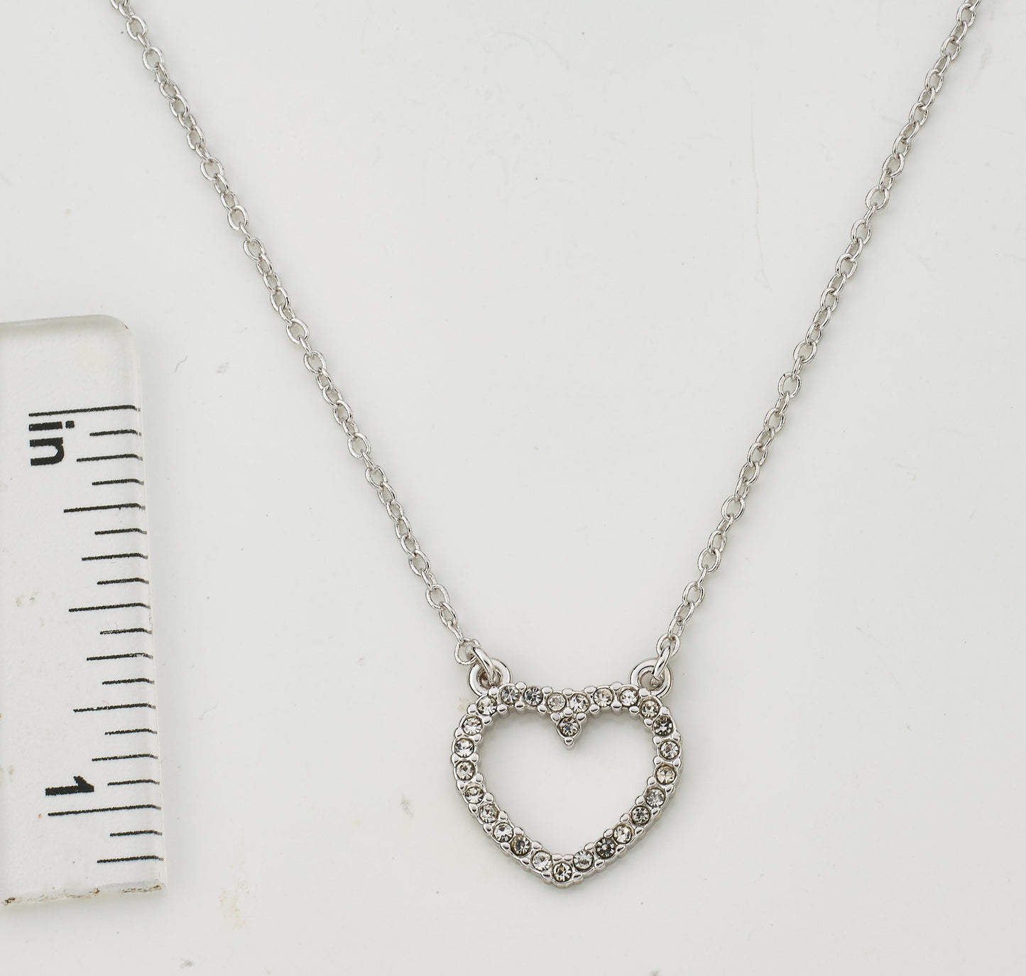 Open Heart Crystal Necklace Wholesale
