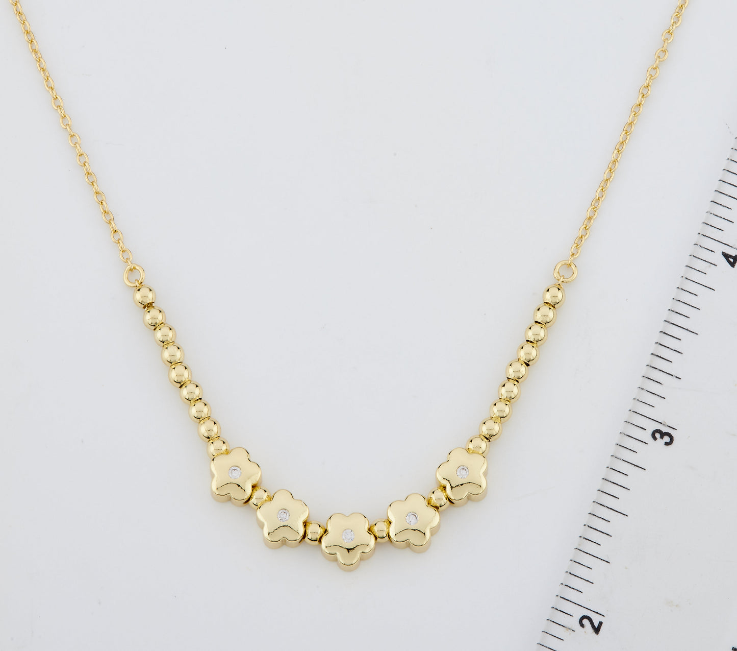 LMTS Classic! Bead & Flowers Center Necklace Wholesale