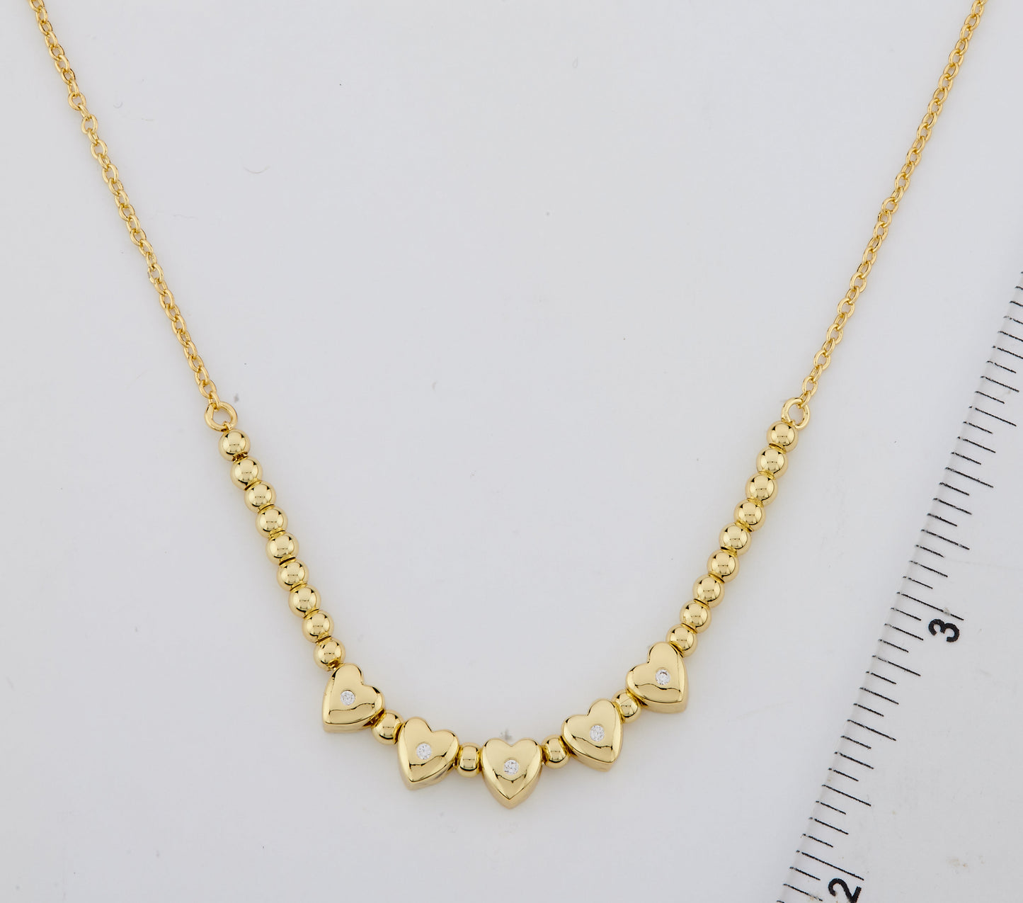 LMTS Classic! Bead & Hearts Center Necklace Wholesale