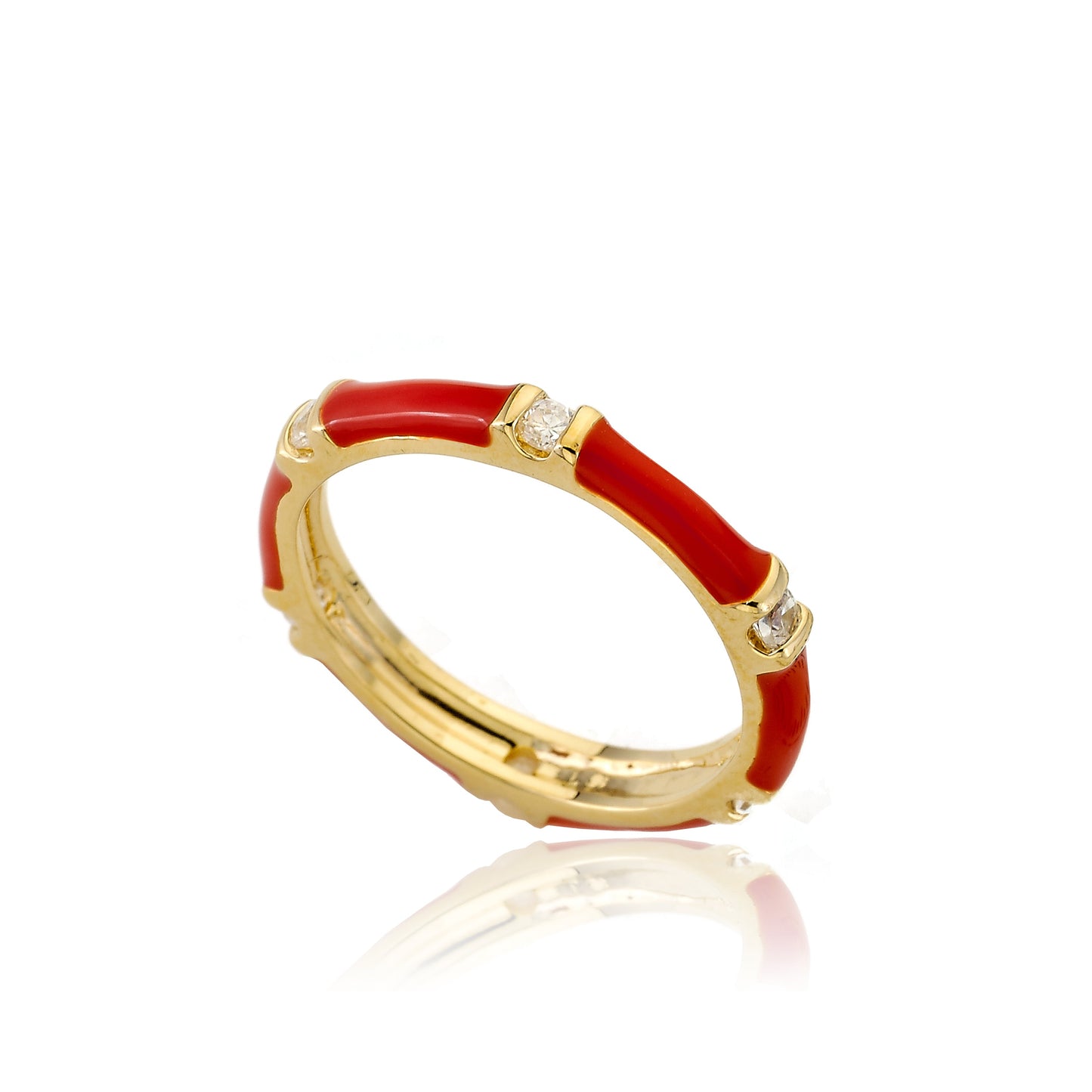 STACKABLE STUNNERS Enamel & Cubic Zirconia Thin Ring Wholesale