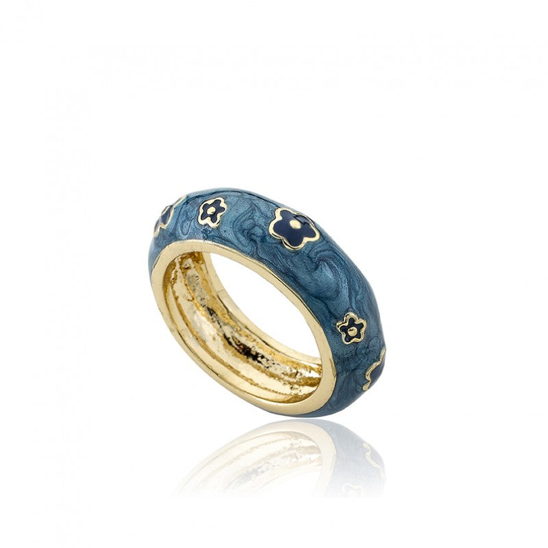 OUTFIT MAKERS Denim Flower Ring Wholesale