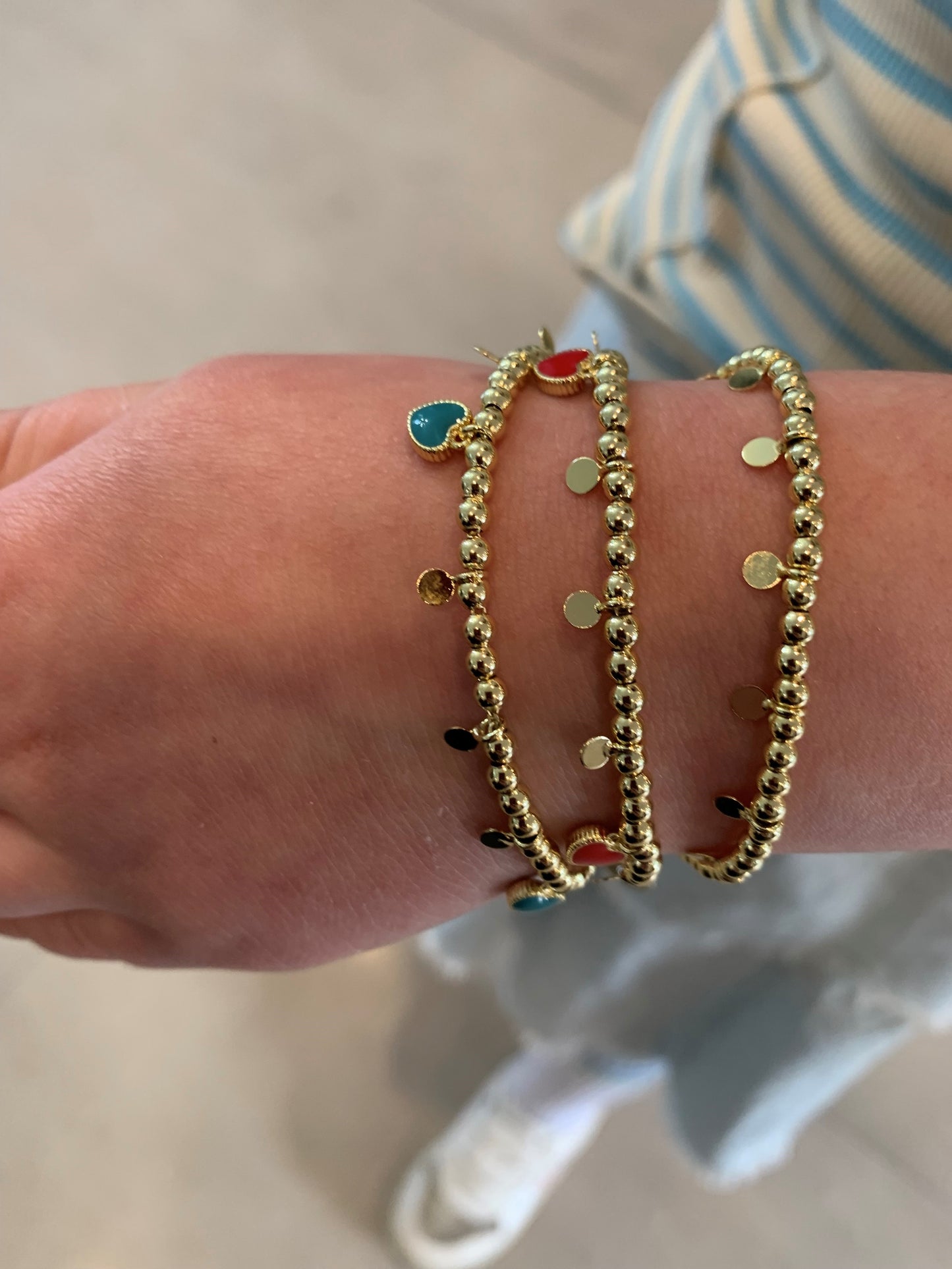 LMTS Classic! Bead & Disc Dangles Bracelet
