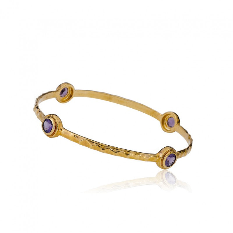 ARCTIC MIST Round Stone Bangle