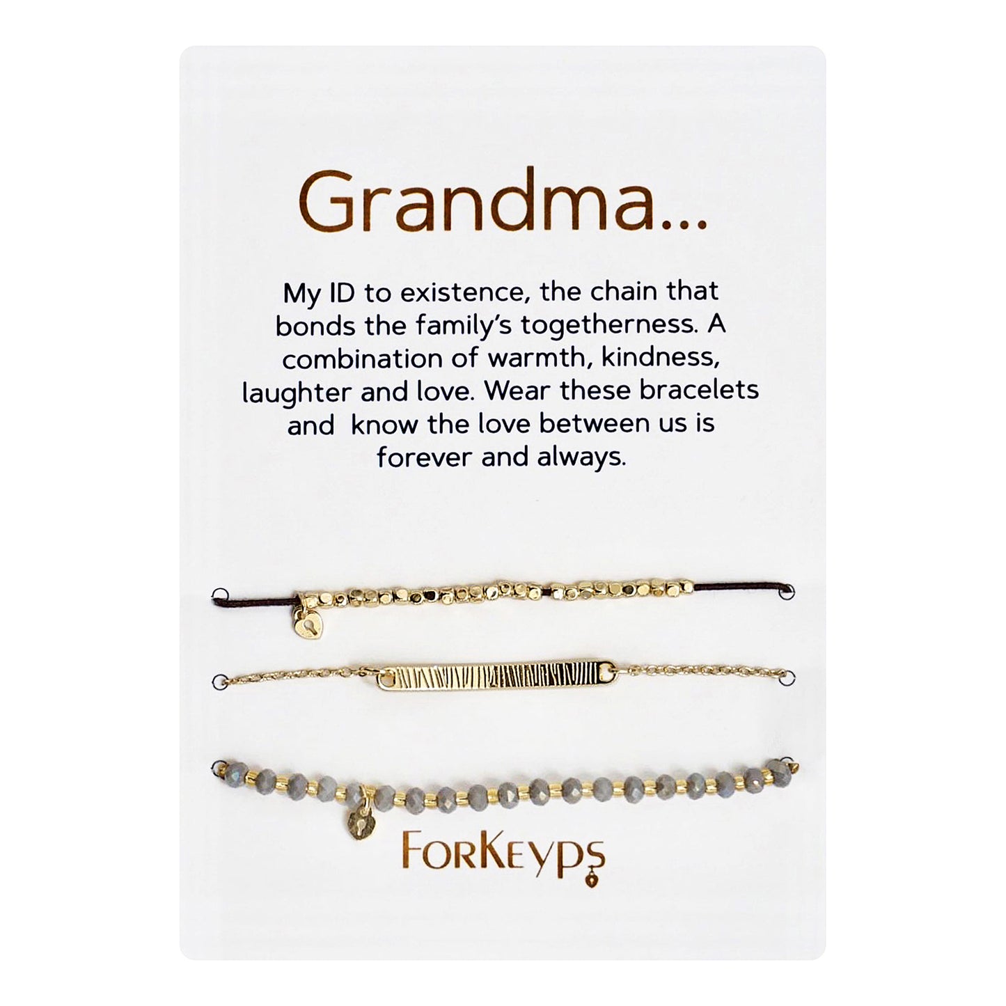 "Grandma" Bracelets Gift Box Set