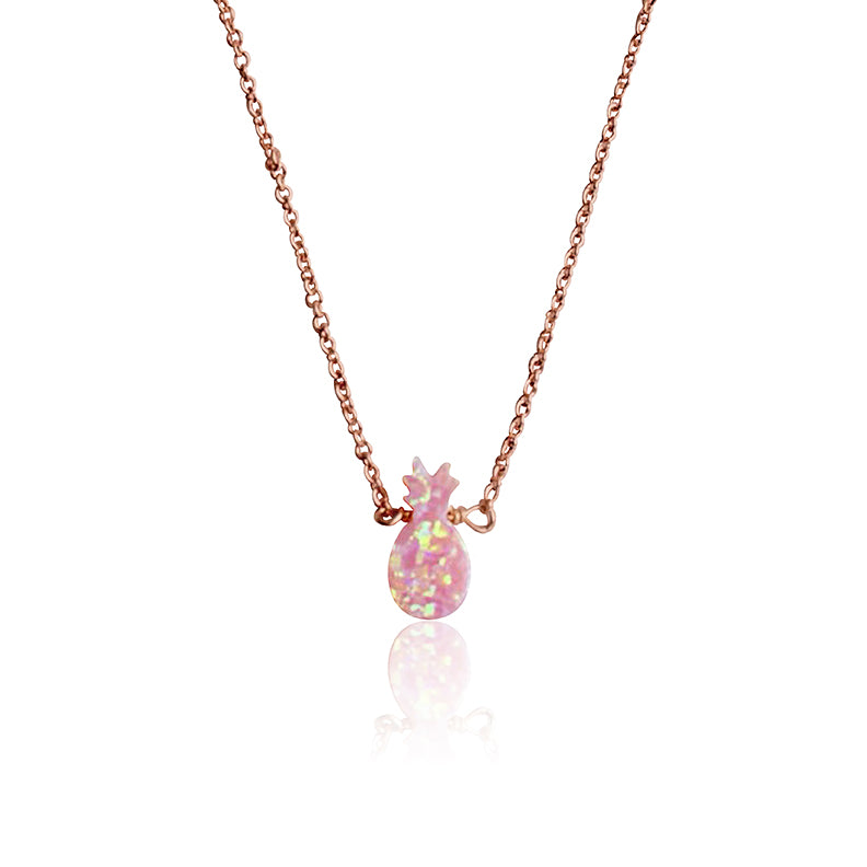 Glitter Girl Pineapple Necklace