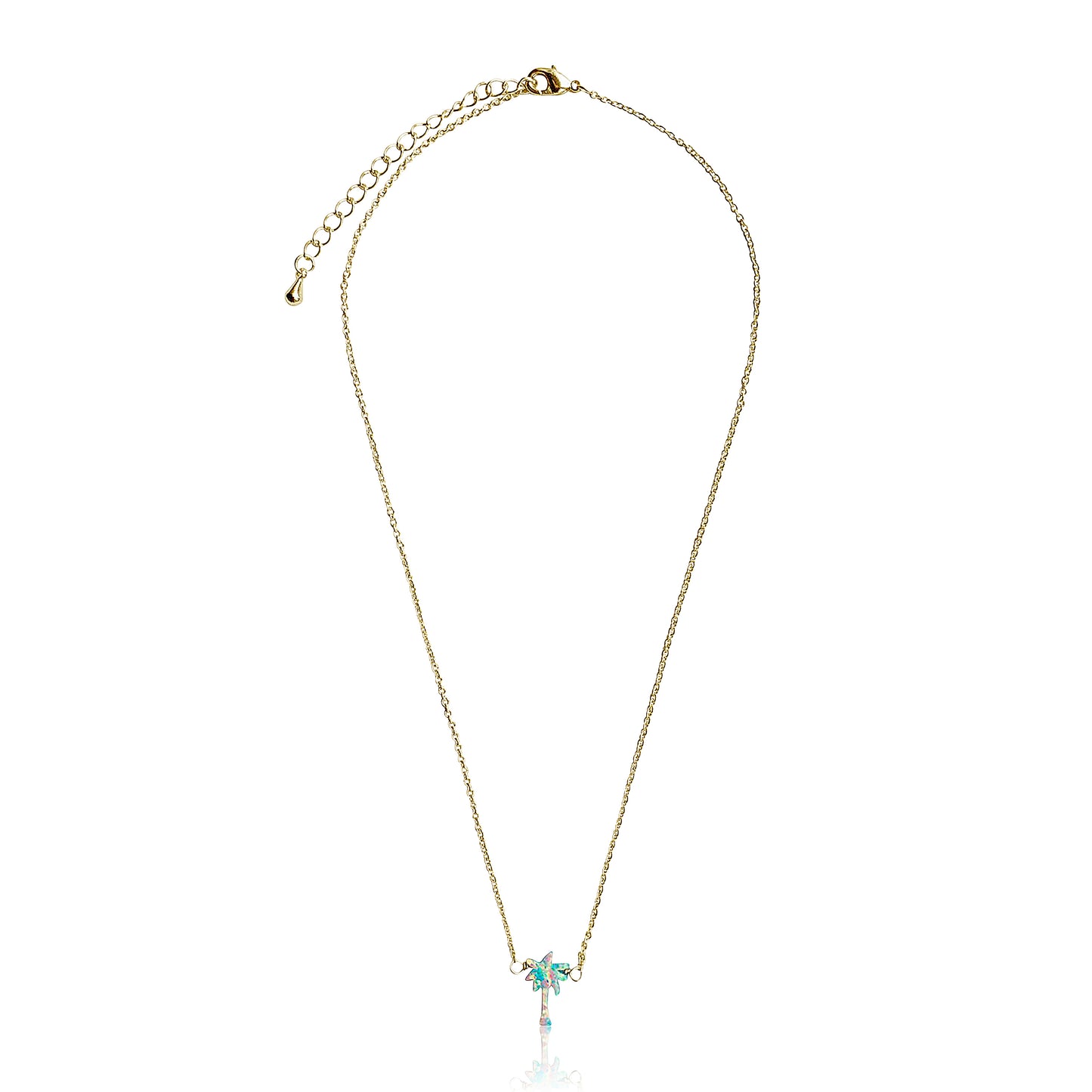 Glitter Girl Palm Tree Necklace