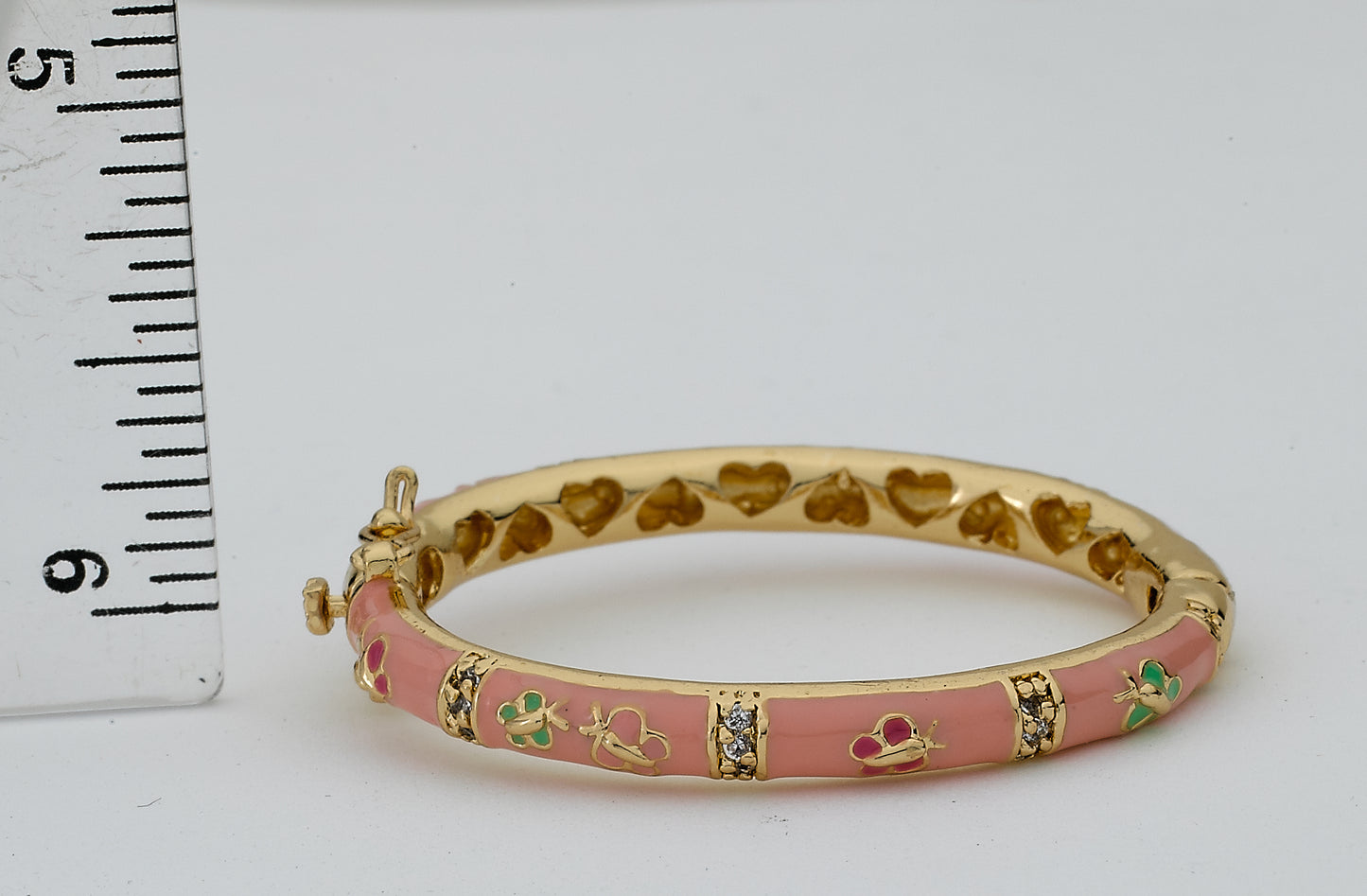 Enamel Butterfly Bangle