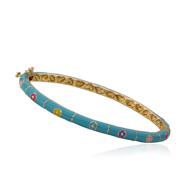 Enamel Flower Bangel Wholesale