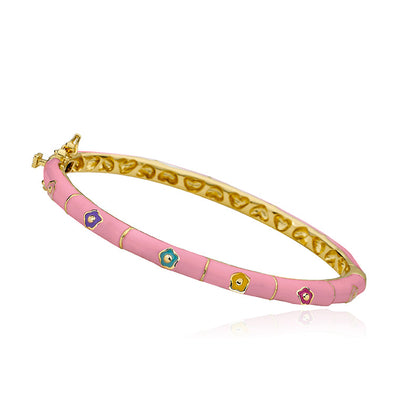 Enamel Flower Bangel Wholesale