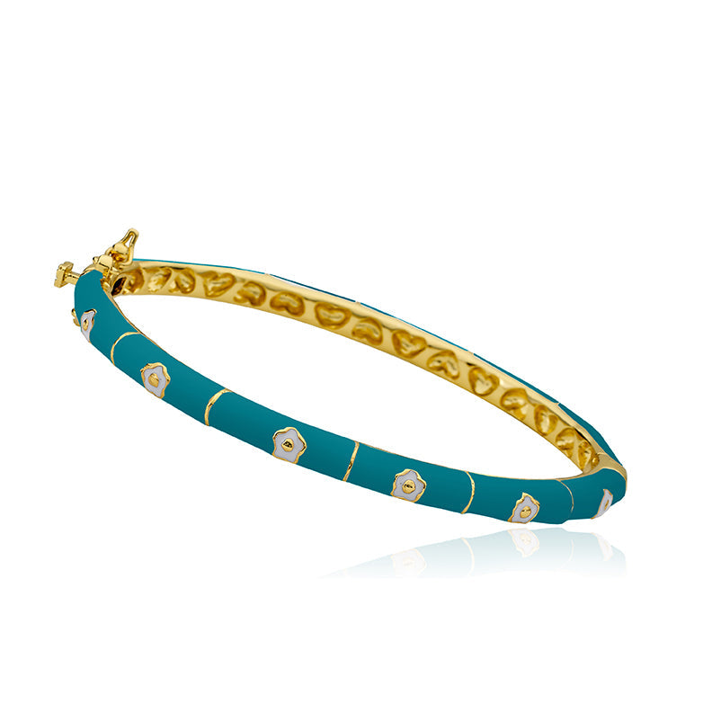 Enamel Flower Bangel Wholesale