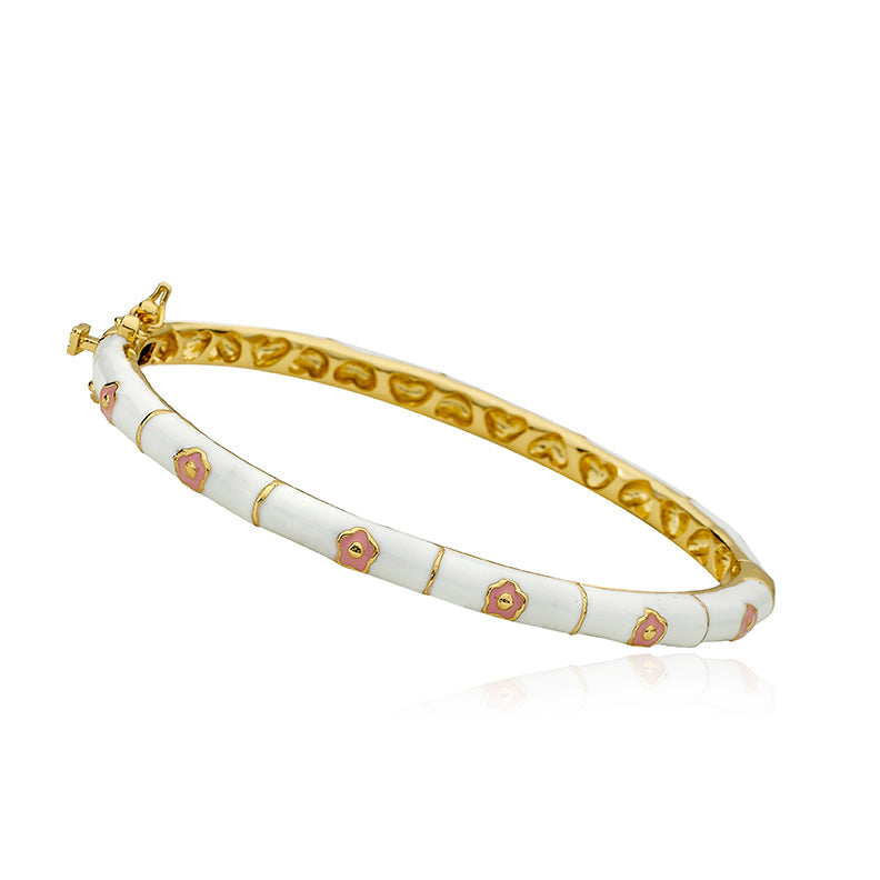 Enamel Flower Bangel Wholesale