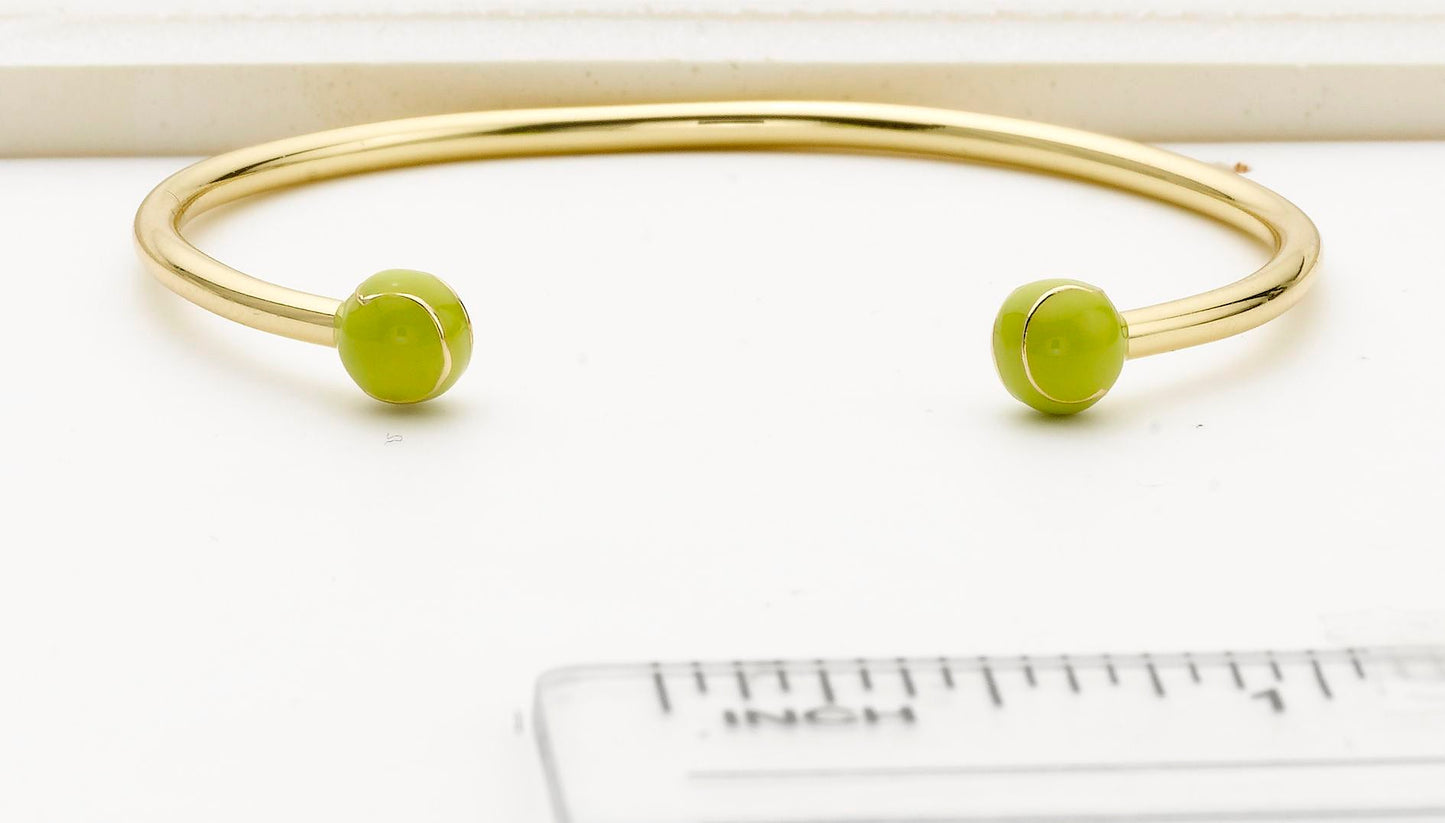 Enamel Tennis Ball Bangle Wholesale