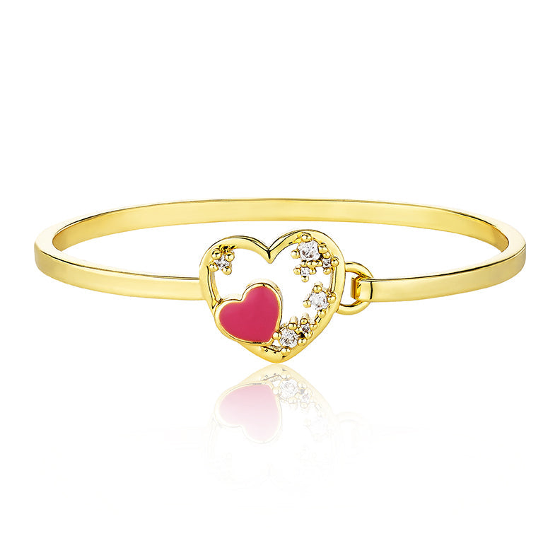 Enamel Heart Bangle Wholesale