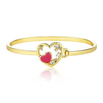 Enamel Heart Bangle Wholesale