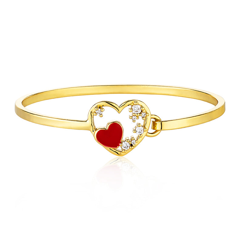 Enamel Heart Bangle Wholesale