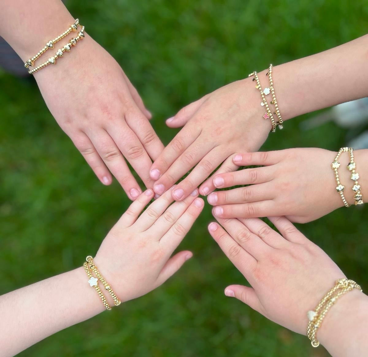 LMTS Classic! Bead & Heart Station Bracelet