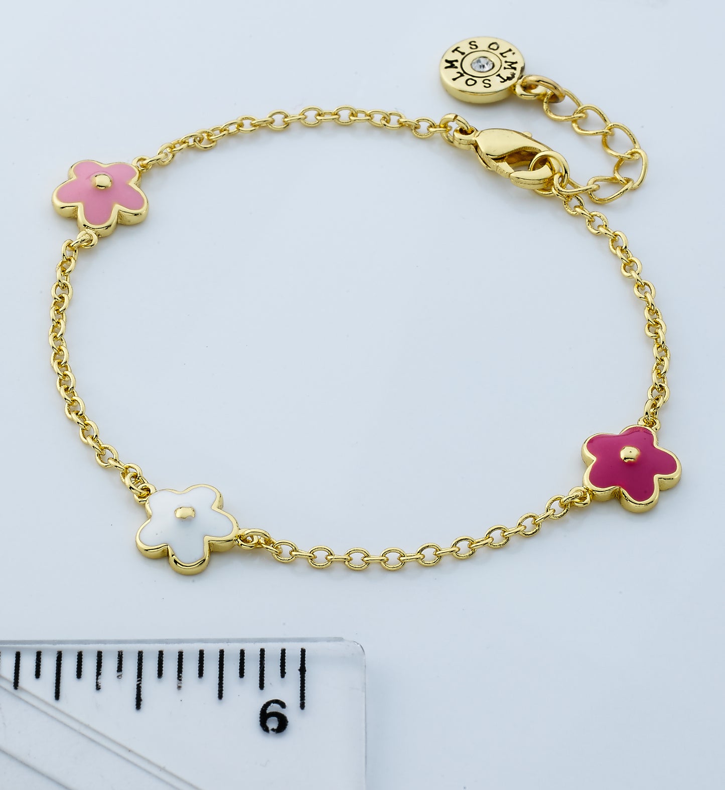 Enamel Flower Bracelet