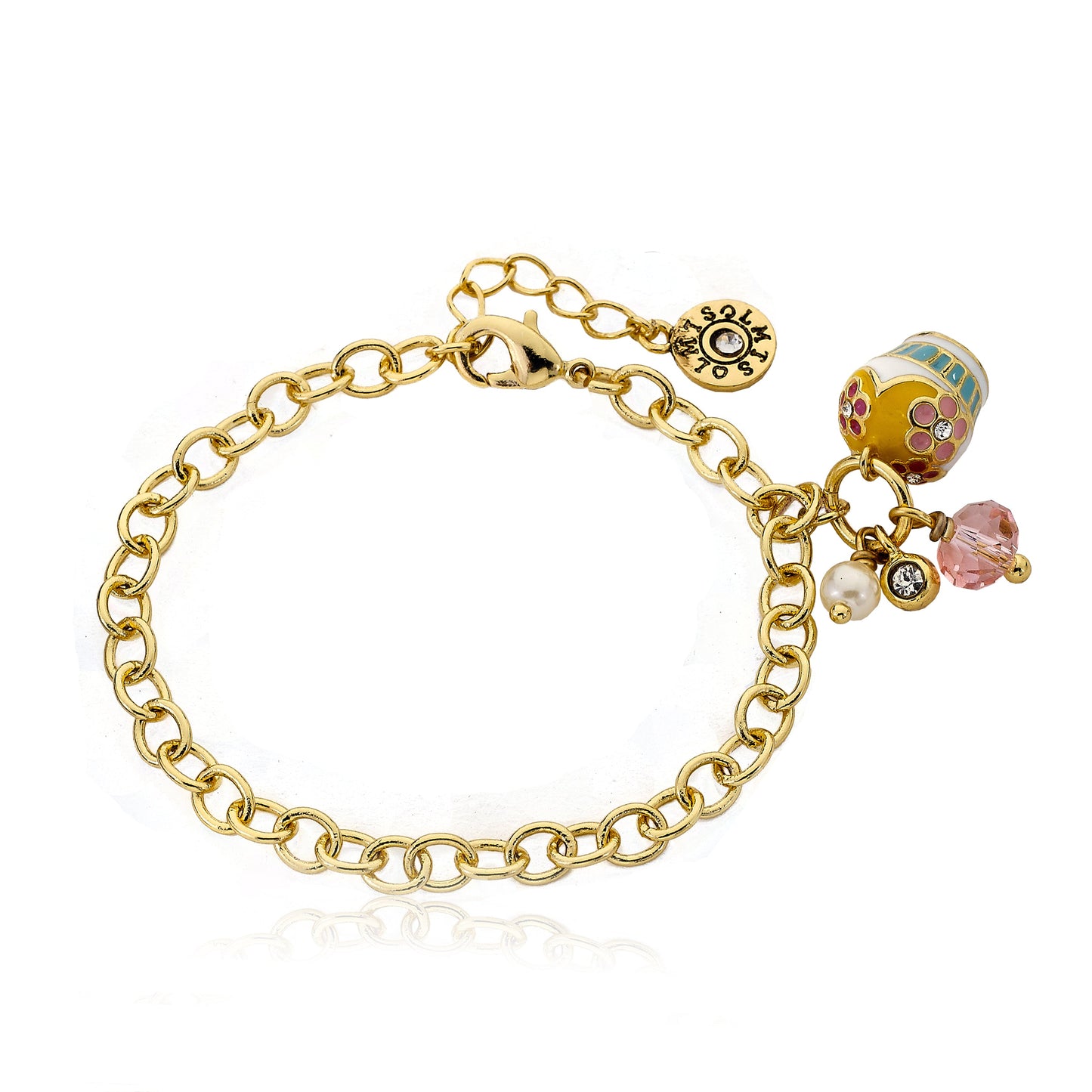 Cupcake Cluster Charm Bracelet Wholesale