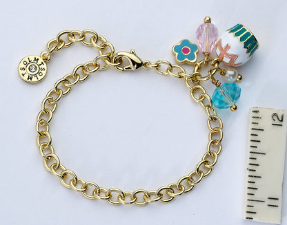 Cupcake Cluster Chain Bracelet Wholesale