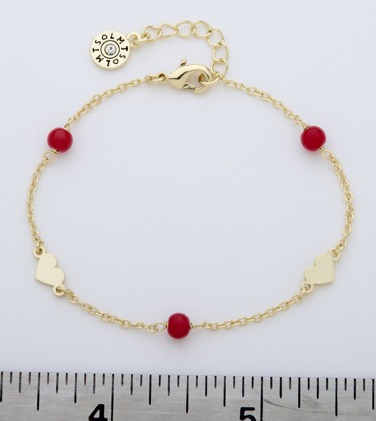 Pearl & Hearts Station Bracelet
