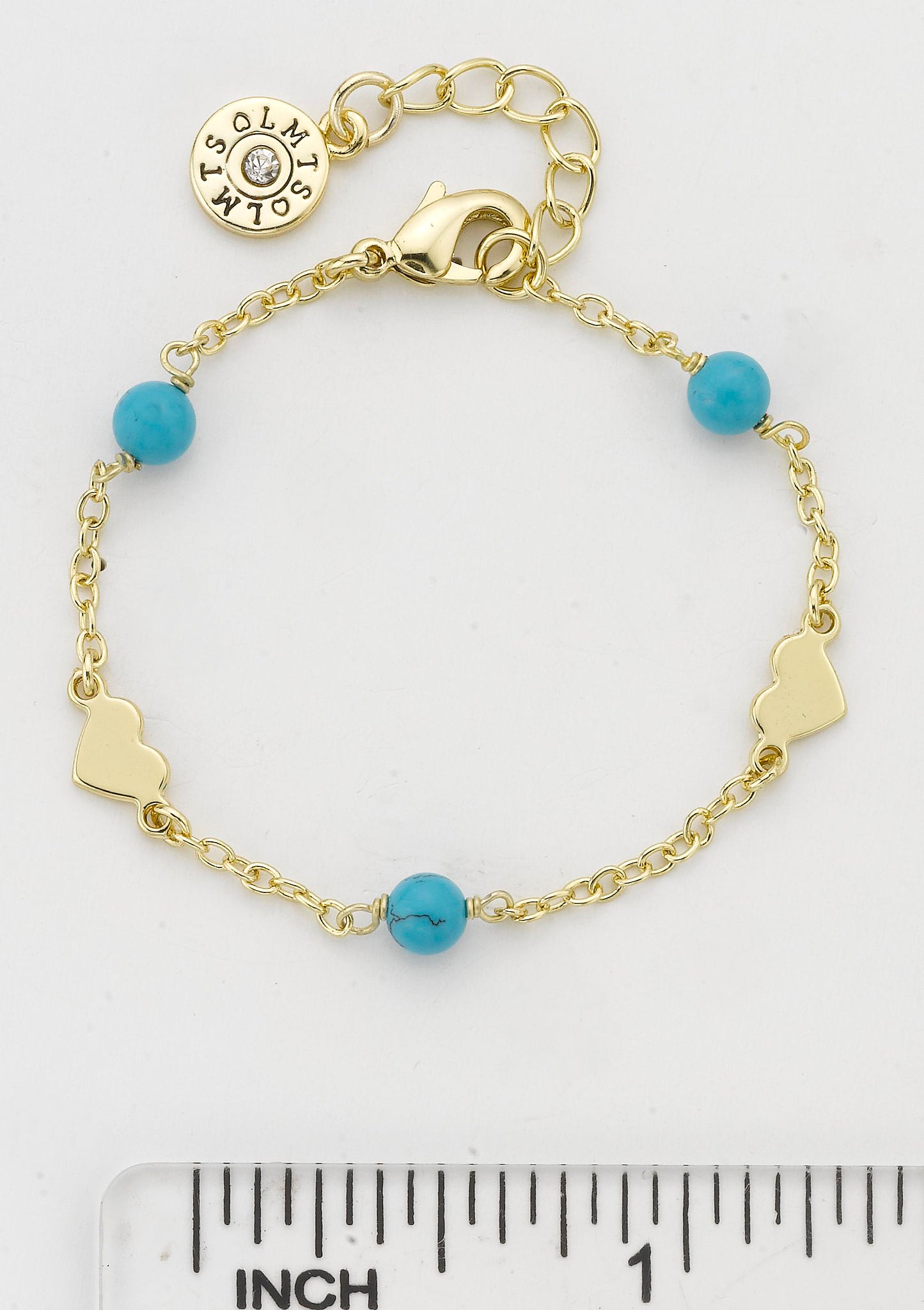 Pearl & Hearts Station Bracelet