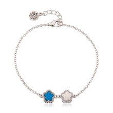 LMTS Classic! Cz Framed Flower Chain Bracelet