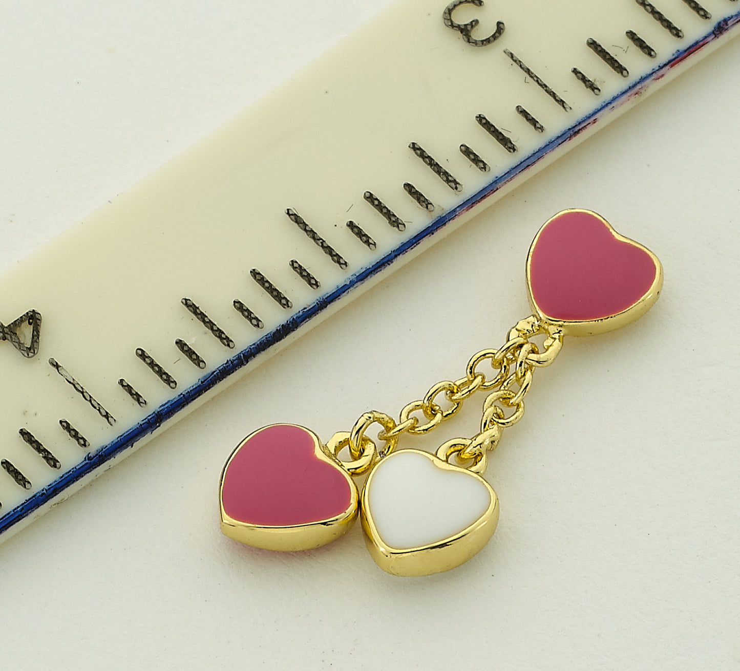 Enamel Heart Dangle Earring