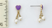 Heart Pearl Lariat Dangle Earring Wholesale