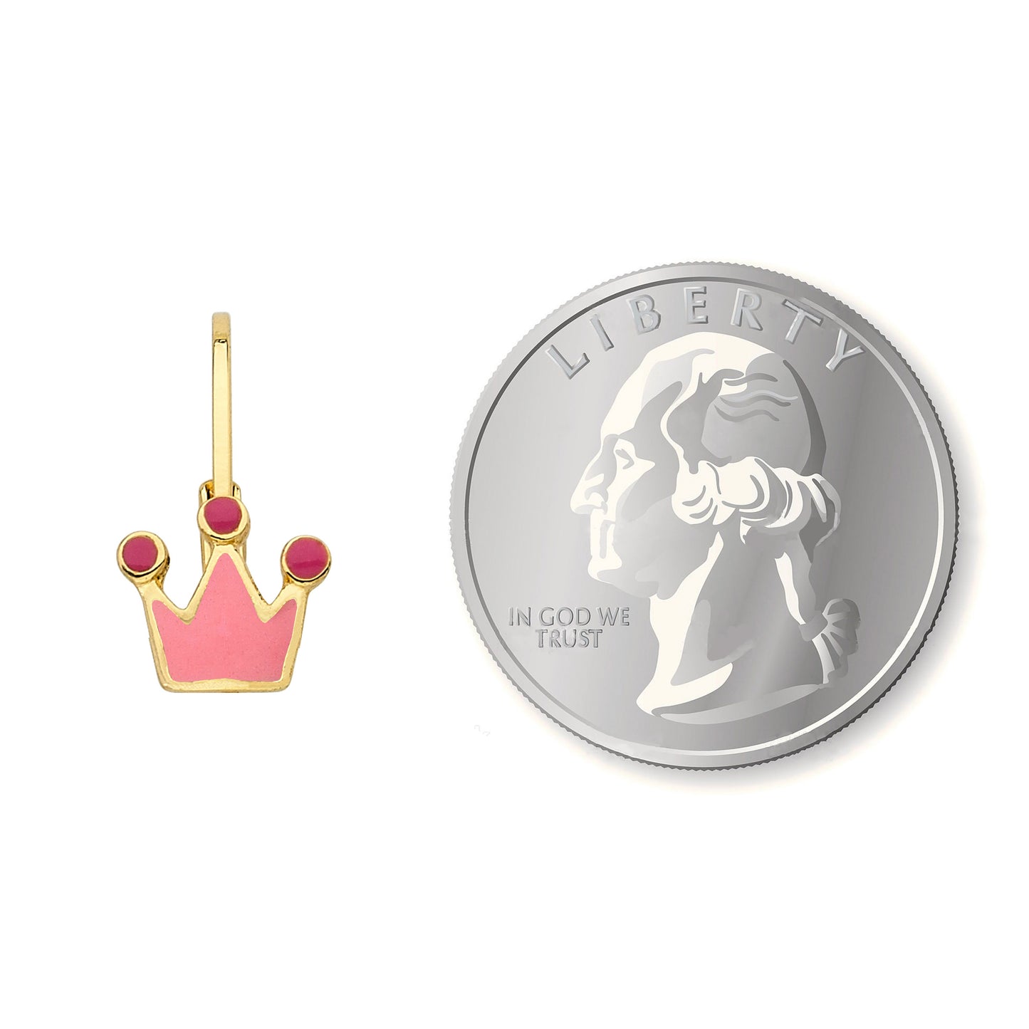 Enamel Crown Earring