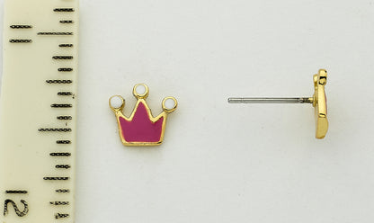 Crown Stud Earring