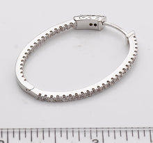 Rhodium Plated Retro Classic U Hoop Earrings