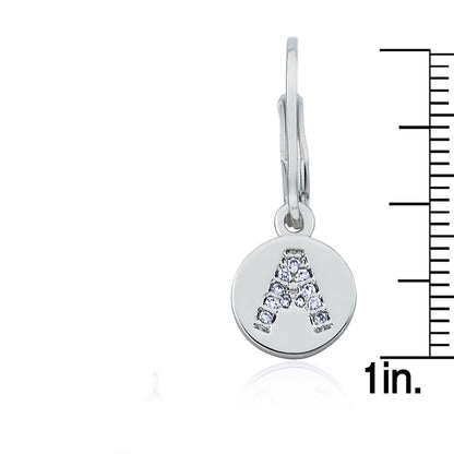 Classic! Initial Disc Leverback Earring