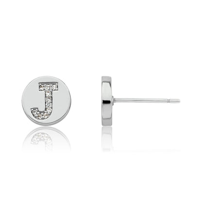 LMTS Classic! Initial Disc Stud Earring