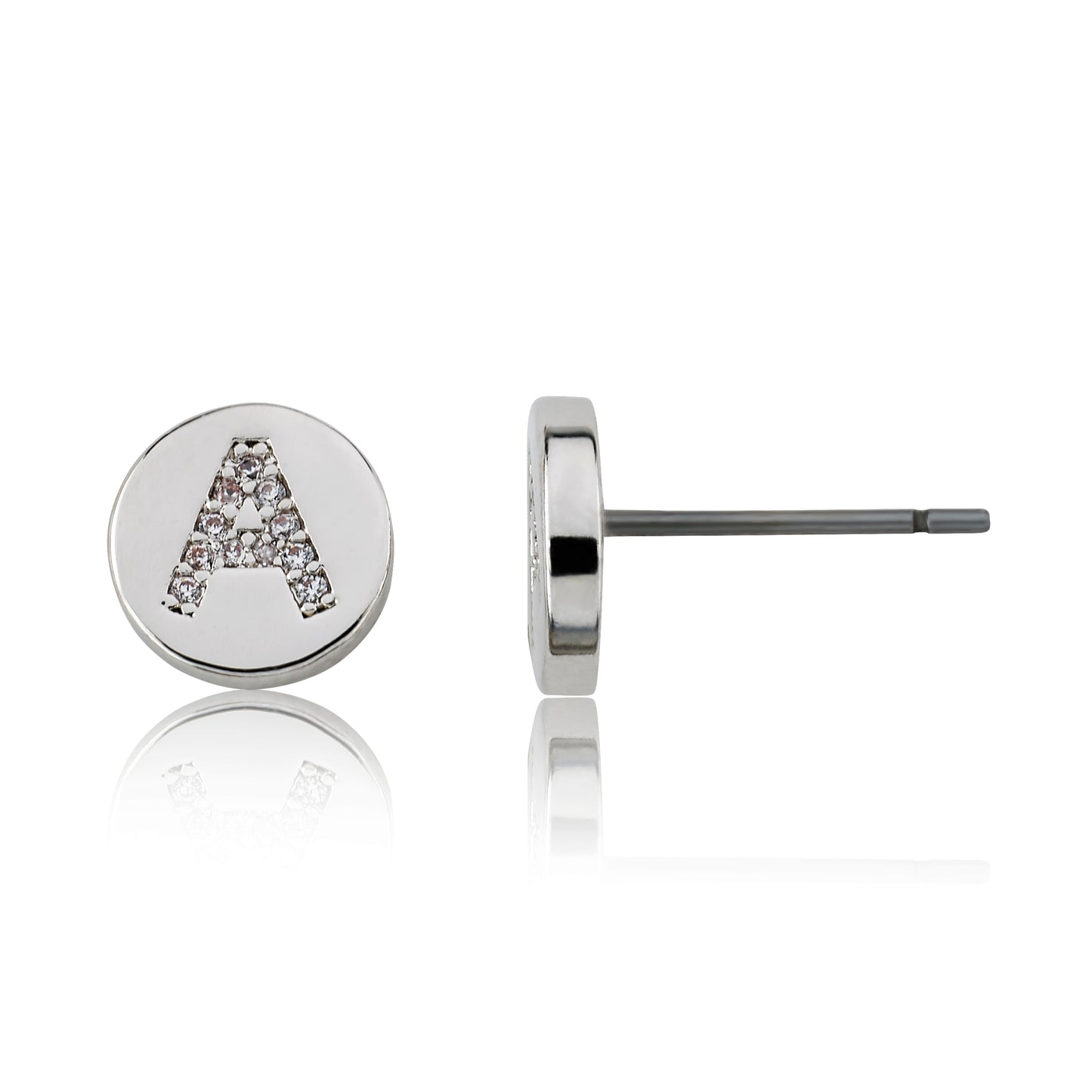 LMTS Classic! Initial Disc Stud Earring