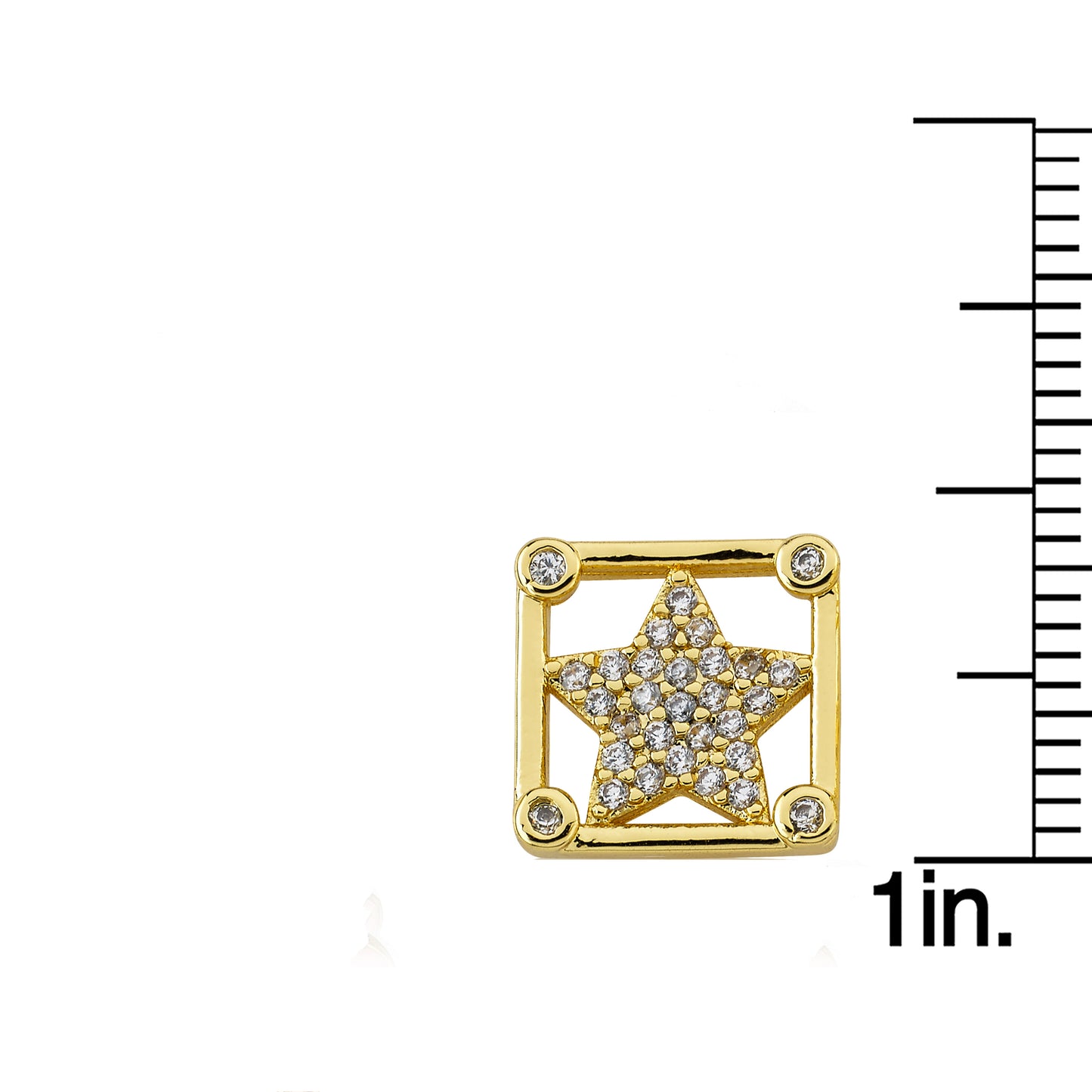 Cz Star Stud Earring