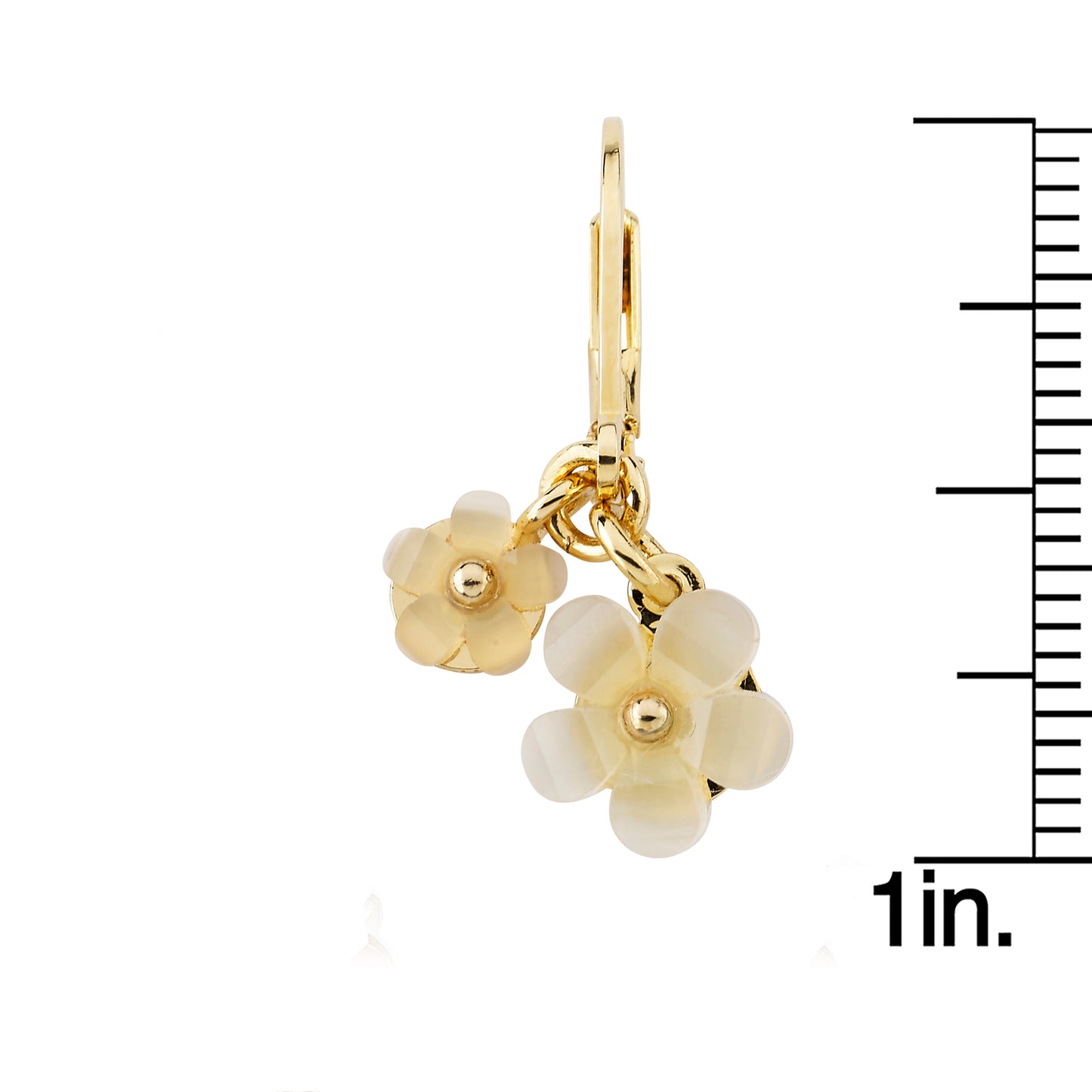 Double Dangle Flower Earring