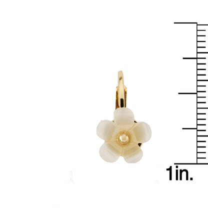 Frosted Flower Earring