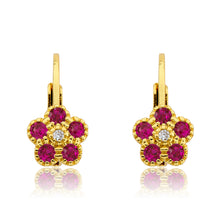 Flower Leverback Earring