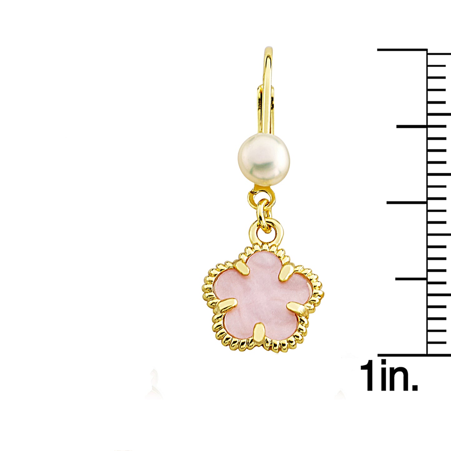 Mother of Pearl Flower Earring