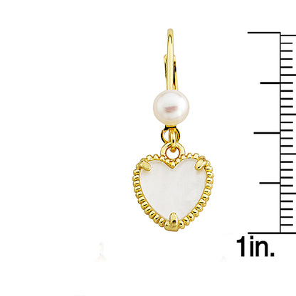 Mother of Pearl Heart Earring