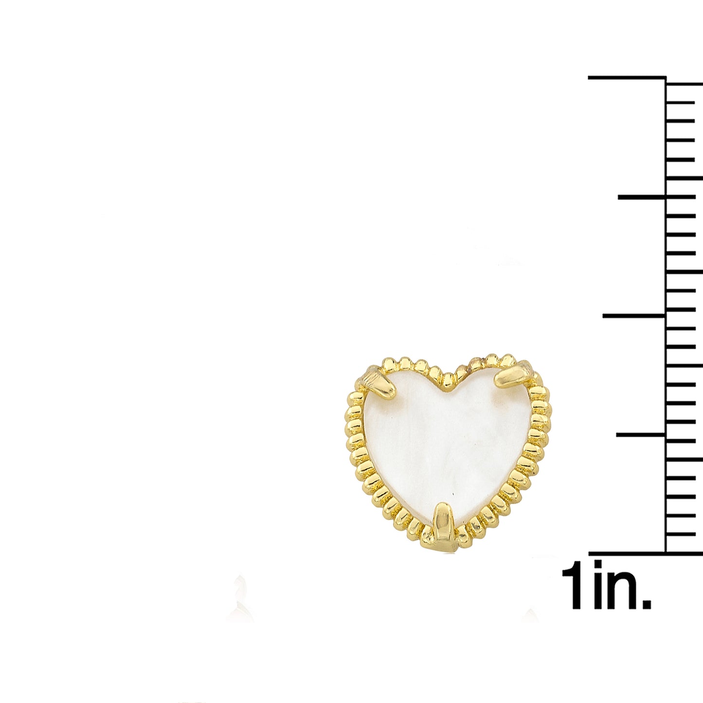 Mother of Pearl Heart Earring