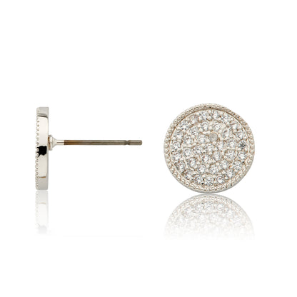 LMTS Classic! Pave Circle Stud Earring