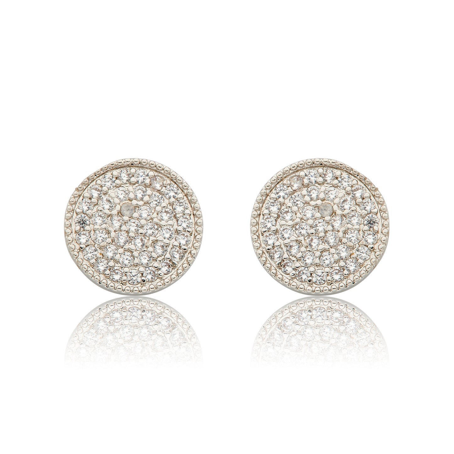 LMTS Classic! Pave Circle Stud Earring