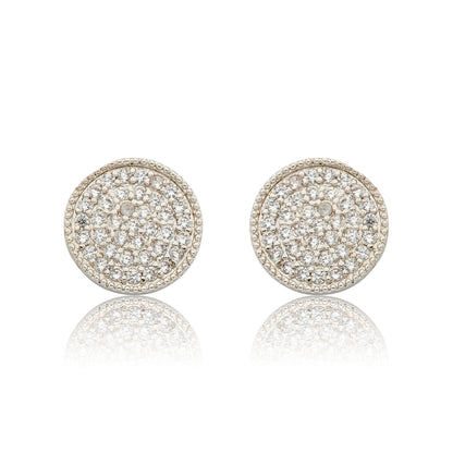 LMTS Classic! Pave Circle Stud Earring