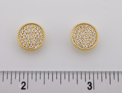 LMTS Classic! Pave Circle Stud Earring