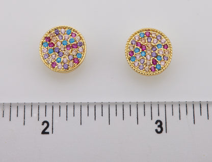 LMTS Classic! Pave Circle Stud Earring